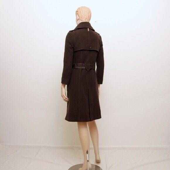 Elegant Brown Women's Coat - Picture 2 of 16